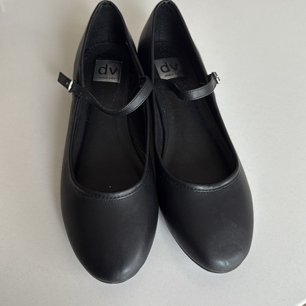 Dolce Vita black ballet flats Mary Jane’s size 10 - Picture 3 of 4